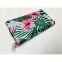 TORBA SKŁADANA EKO PORTFEL NA ZAKUPY TURKUS KWIAT RÓŻ