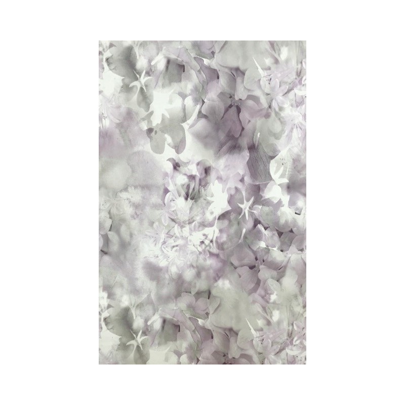 Tapeta 02470-20 malowane kwiaty szaro fioletowa
