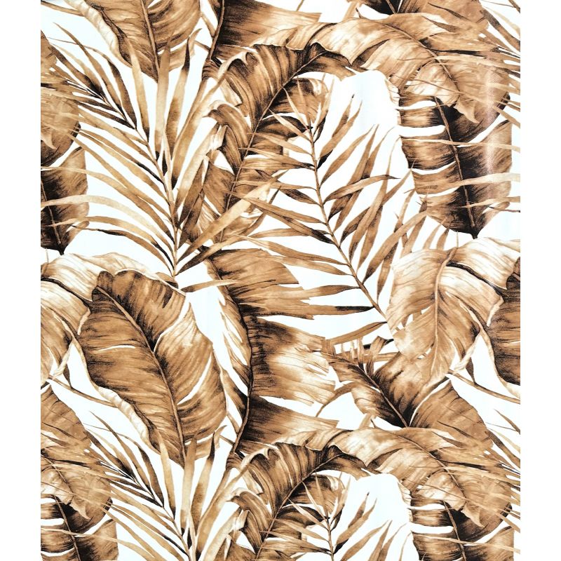 OBRUS CERATA GRUBA NA METRY Brązowe Liście