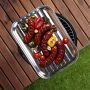 Blacha taca do grillowania stalowa perforowana 34,5x24,5 cm wielorazowa