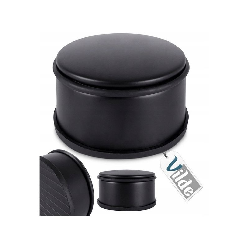 Stoper do drzwi metalowy czarny 11,5 cm odbojnik ogranicznik wolnostojący