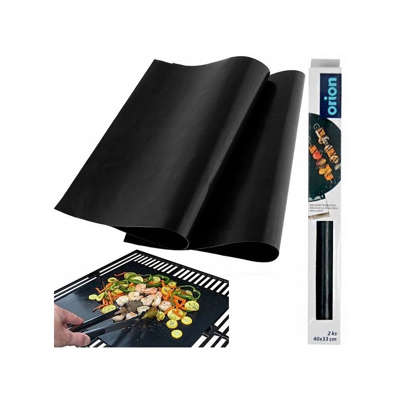 Mata do pieczenia teflonowa 40x33 cm 2szt Folia do grillowania do 260° C.