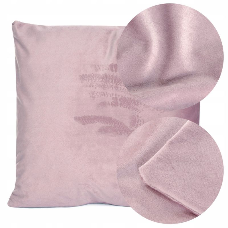 Poszewka 40 x 40 Dekoracyjna Velvetowa Giorgia RÓŻOWA LILA RÓŻ