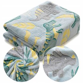 Koc 150 x 200 Mikrofibra Fluorescencyjny ŚWIECĄCY w ciemności Dinozaury