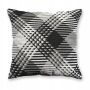 Poszewka na Poduszkę BAWEŁNA 40x40 SIWA BIAŁA CZARNA geometryczny wzór