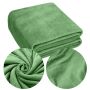 Koc narzuta Mikrofibra 160x200 miękki LEKKI ciepły ZIELONY Jednokolorowy