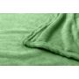Koc narzuta Mikrofibra 160x200 miękki LEKKI ciepły ZIELONY Jednokolorowy