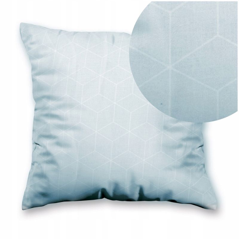 Poszewka na Poduszkę BAWEŁNA 40x40 TURKUS geometryczny wzór romby