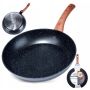 Patelnia granitowa BLACK&WOOD 28cm wszystkie rodzaje kuchni