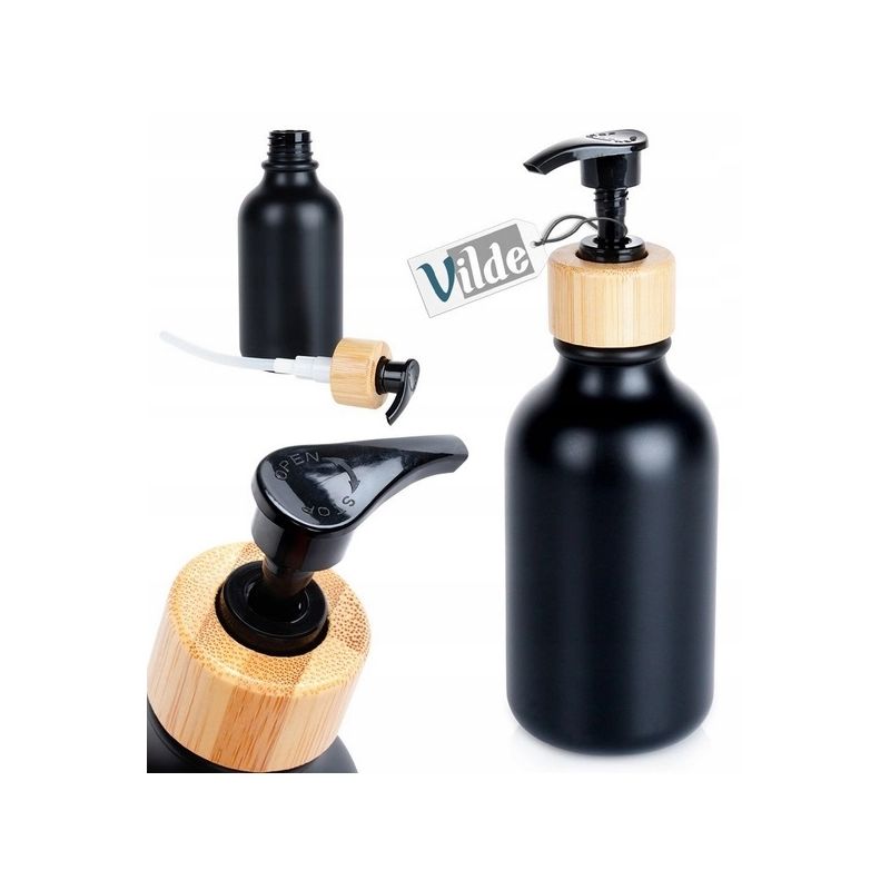Dozownik do mydła czarny 300 ml