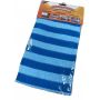 Ścierka Mikrofibra SZYBY LUSTRA niebieska Pasy 50x60