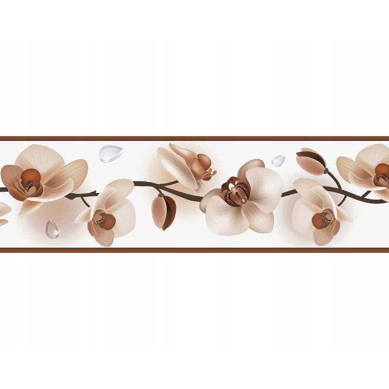 PASEK OZDOBNY DEKORACYJNY BORDER SAMOPRZYLEPNY 58 BRĄZOWY STORCZYK