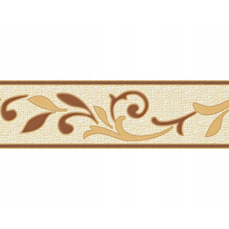 PASEK OZDOBNY DEKORACYJNY BORDER SAMOPRZYLEPNY 58 BEŻ BRĄZ