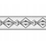 PASEK OZDOBNY DEKORACYJNY BORDER SAMOPRZYLEPNY 58 SREBNE ROMBY