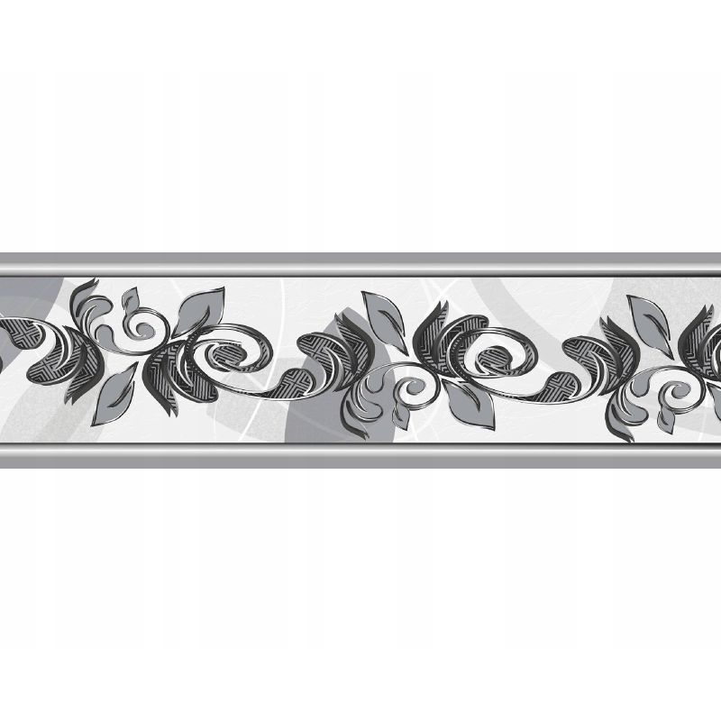 PASEK OZDOBNY DEKORACYJNY BORDER SAMOPRZYLEPNY 58 SZARY