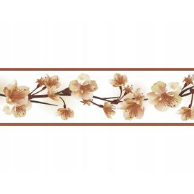 PASEK OZDOBNY DEKORACYJNY BORDER SAMOPRZYLEPNY 58 KWIATY