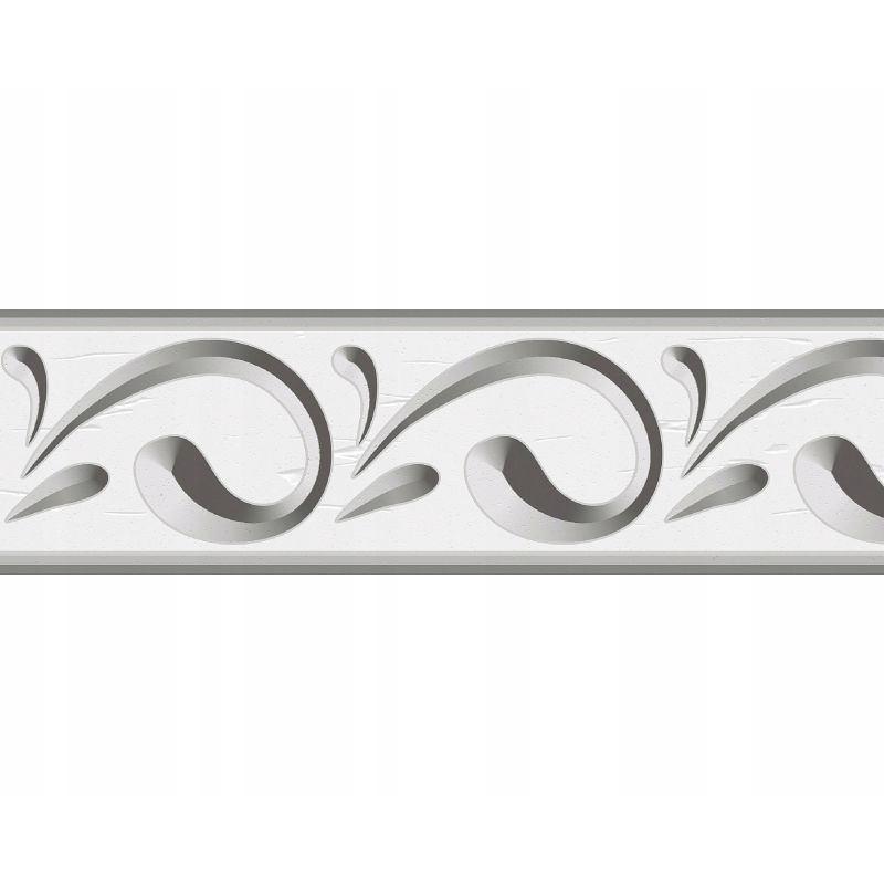 PASEK OZDOBNY DEKORACYJNY BORDER SAMOPRZYLEPNY 58 SREBNY