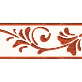 PASEK OZDOBNY DEKORACYJNY BORDER SAMOPRZYLEPNY 58 KORALOWE WZÓR BRĄZ