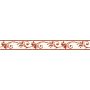 PASEK OZDOBNY DEKORACYJNY BORDER SAMOPRZYLEPNY 58 KORALOWE WZÓR BRĄZ