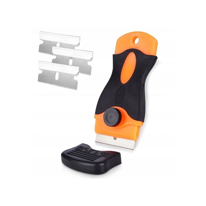 Skrobak do płyt ceramicznych i indukcyjnych 10,5 cm 3 wymienne ostrza