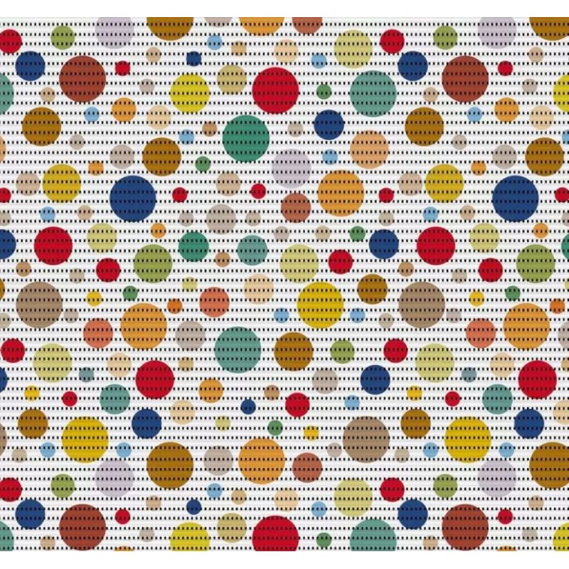 Dywanik Mata Antypoślizgowa łazienka 65x10 cm 3159 kolorowe kółka