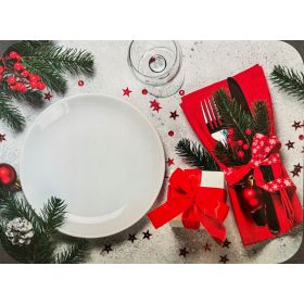 PODKŁADKA MATA LAMINOWANA NA STÓŁ BOŻE NARODZENIE ŚWIĄTECZNY TALERZ