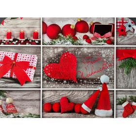 PODKŁADKA MATA LAMINOWANA NA STÓŁ BOŻE NARODZENIE ŚWIĄTECZNY KOLAŻ