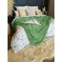 Koc narzuta Mikrofibra 200x220 miękki LEKKI ciepły ZIELONY Jednokolorowy