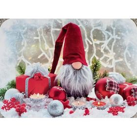 PODKŁADKA MATA LAMINOWANA NA STÓŁ BOŻE NARODZENIE CZERWONY SKRZAT