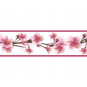 PASEK OZDOBNY DEKORACYJNY BORDER SAMOPRZYLEPNY 58 RÓŻOWE STORCZYKI