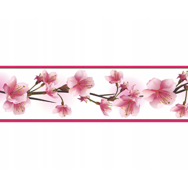 PASEK OZDOBNY DEKORACYJNY BORDER SAMOPRZYLEPNY 58 RÓŻOWE STORCZYKI