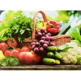 PODKŁADKA MATA STOŁOWA LAMINOWANA NA STÓŁ WARZYWA W KOSZU