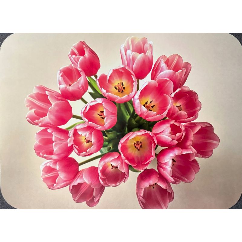 PODKŁADKA MATA STOŁOWA LAMINOWANA NA STÓŁ BUIKET RÓŻ TULIPANY