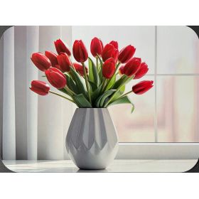 PODKŁADKA MATA STOŁOWA LAMINOWANA NA STÓŁ BUIKET CZERWONE TULIPANY
