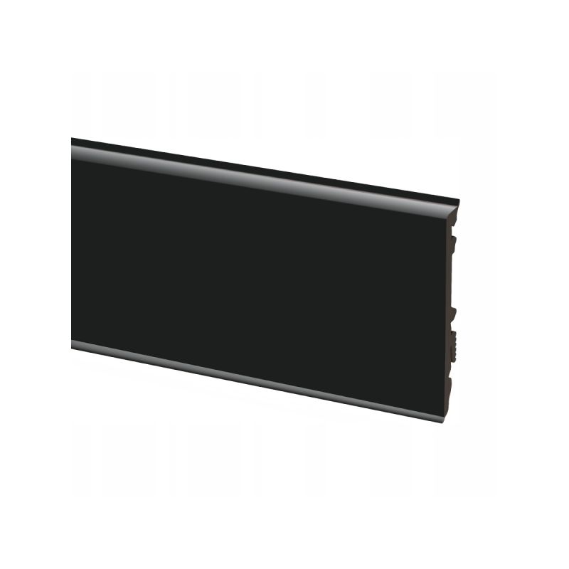 Listwa przypodłogowa Cezar MASTERLINE Wodoodporna 80mm 2,2m Czarny Mat 9005