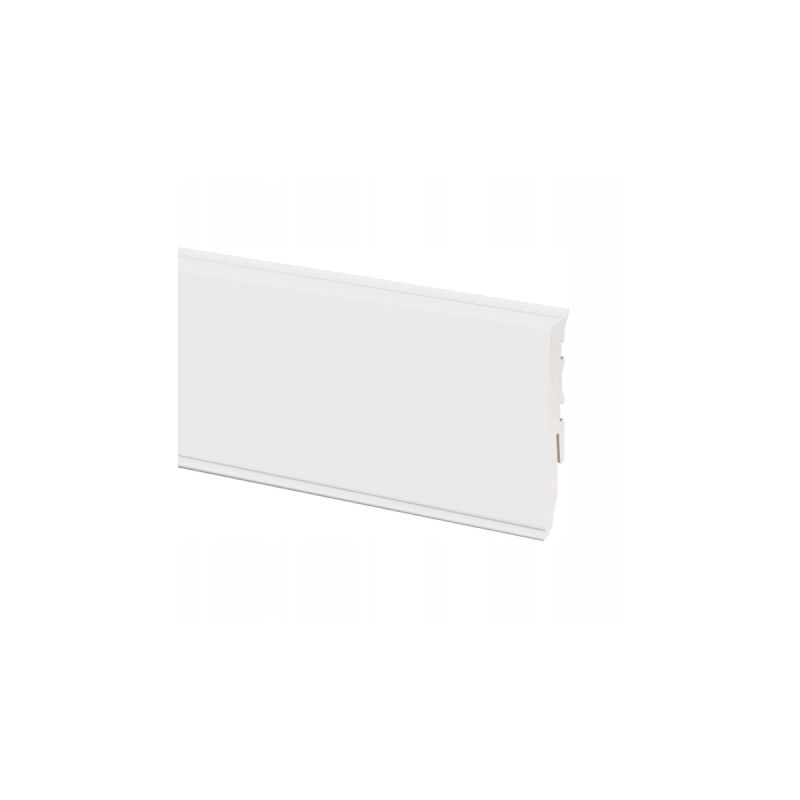 Listwa przypodłogowa Cezar MASTERLINE Biała Wodoodporna 60mm 2,2m Biały Mat