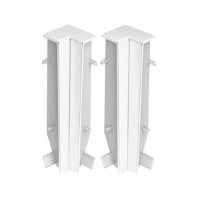 Listwa Cezar MASTERLINE 80 narożnik wewnętrzny kpl 2szt Biały RAL 9003 Mat