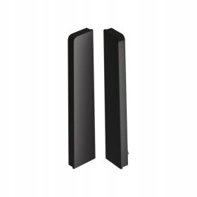 Listwa Cezar MASTERLINE 80 zaślepki listwy kpl  L+P Czarny RAL9005 Mat