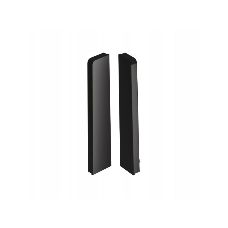 Listwa Cezar MASTERLINE 80 zaślepki listwy kpl  L+P Czarny RAL9005 Mat