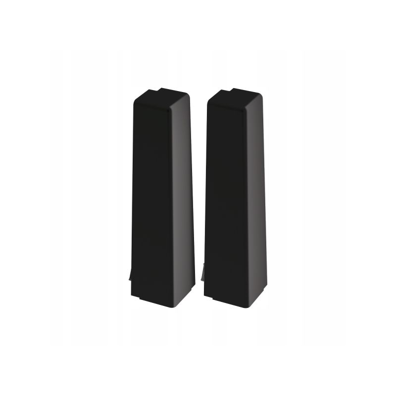 Listwa Cezar MASTERLINE 80 narożnik zewnętrzny kpl 2szt Czarny RAL9005 Mat