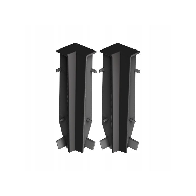 Listwa Cezar MASTERLINE 80 narożnik wewnętrzny kpl 2szt Czarny RAL9005 Mat