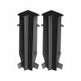 Listwa Cezar MASTERLINE 80 narożnik wewnętrzny kpl 2szt Czarny RAL9005 Mat