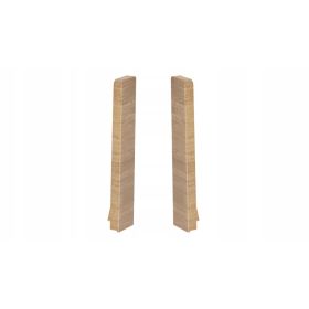 Listwa Cezar MASTERLINE 80 DĄB zaślepki listwy kpl 2szt L+P Tabacco