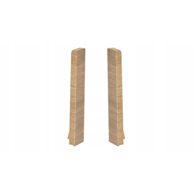 Listwa Cezar MASTERLINE 80 DĄB zaślepki listwy kpl 2szt L+P Tabacco