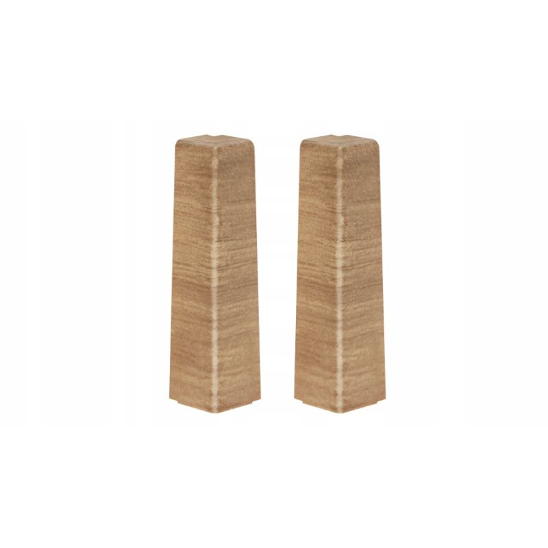 Listwa Cezar MASTERLINE 80 DĄB narożnik zewnętrzny kpl 2szt Tabacco