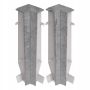 Listwa Cezar MASTERLINE 80 BETON narożnik wewnętrzny kpl 2szt Greystone