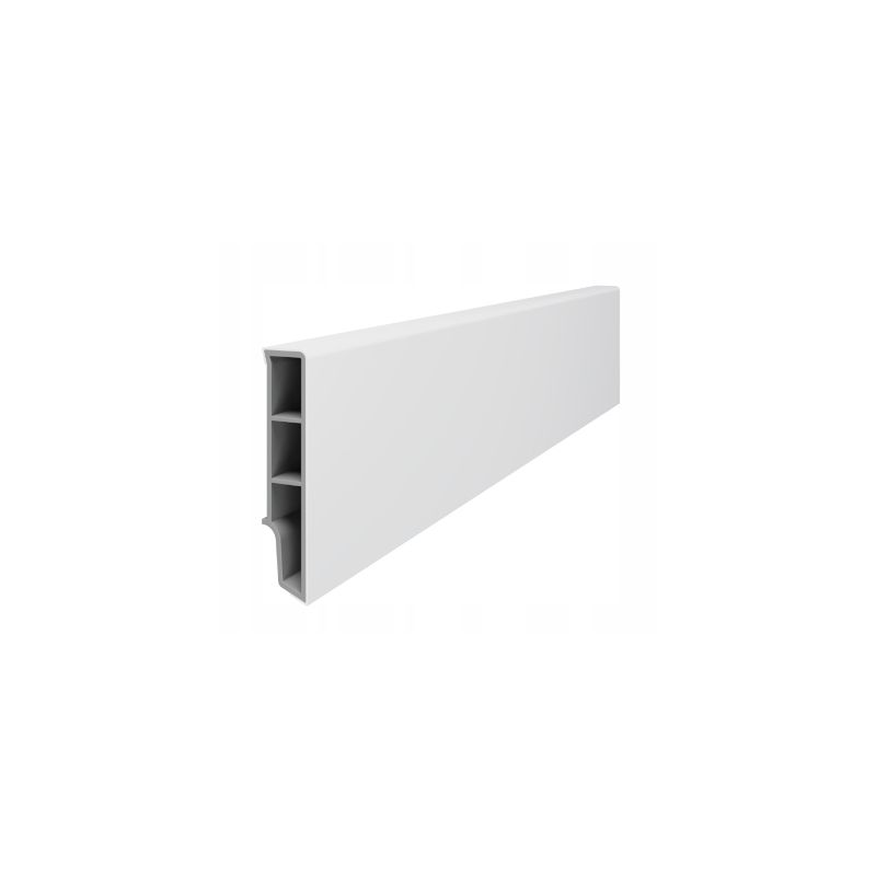 LISTWA PRZYPODŁOGOWA VOX VILO 6.5 cm SEMPLA 705 BIAŁA 2.4M KOMOROWA