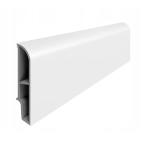 LISTWA PRZYPODŁOGOWA VOX VILO 6.5cm SEMPLA 707 BIAŁA 2.4M ZAOKRĄGLONA