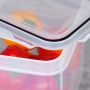 Pojemniki na żywność z pokrywką i uszczelką BOX 7szt do mikrofali lodówki