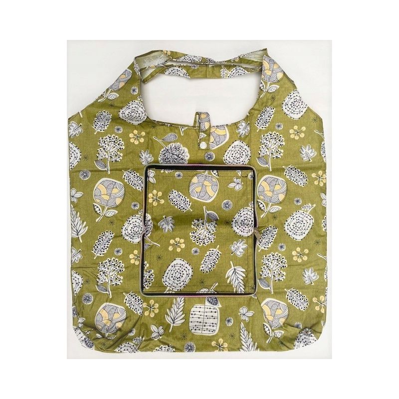 TORBA SKŁADANA EKO PORTFEL NA ZAKUPY ZIELEŃ ROŚLINY